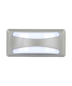 Lampada LED da Muro Rettangolare 12W Colore Grigio 4200K IP65