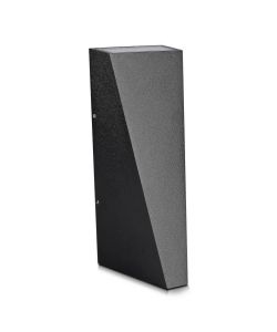Lampada LED da Muro 6W 110LM/W Doppio Fascio Luminoso Colore Nero 4000K IP65