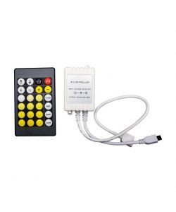 Controller per Strip LED 3in1+RGB con Telecomando 24 Tasti a Infrarossi