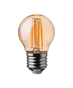 Lampadina LED E27 4W G45 Filamento Ambrato 2200K