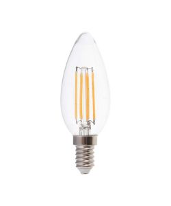 V-TAC Lampadina LED E14 6W 100LM/W Candela Filamento 6500K