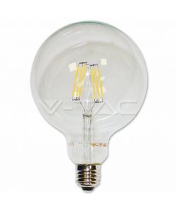 Lampadina LED E27 6W G125 Filamento 3000K