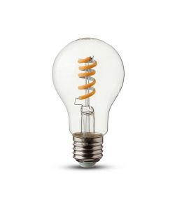 4W Led Spiral Filament Bulb-Clear 3000K