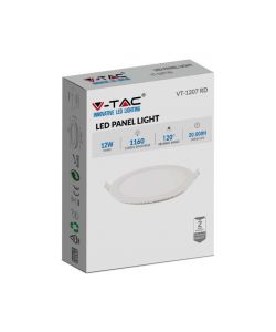 Mini Pannello LED 12W Montaggio ad Incasso Rotondo 4000K