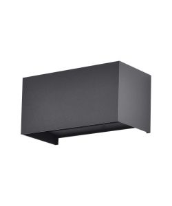 V-TAC Lampada LED Muro 24W 110LM/W Doppio Fascio Regolabile Colore Nero 3000K IP65