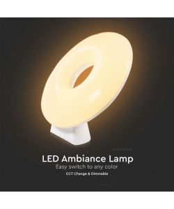 V-TAC Lampada LED da Tavolo 4W Colore Bianco WiFi Compatibile con Google Home e Amazon Alexa RGB