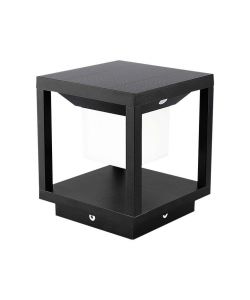 V-TAC Lampada Solare LED da terra 2W Quadrata con Sensore di Movimento Colore Nero 3000K IP65