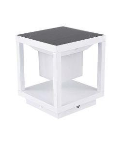 V-TAC Lampada Solare LED da terra 2W Quadrata con Sensore di Movimento Colore Bianco 3000K IP65