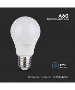 V-TAC Lampadina LED E27 10.5W 100LM/W A60 3000K