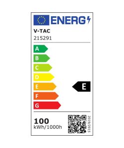 V-TAC Armatura Stradale LED Chip Samsung 100W Colore Grigio 4000K IP65