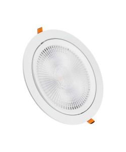 V-TAC Faretto LED Chip Samsung da Incasso Rotondo 30W Inclinabile Colore Bianco 3000K