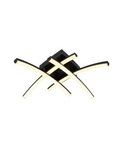 V-TAC Lampadario LED dal Design Moderno 24W Colore Nero 445*125mm 3000K