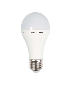 V-TAC Lampadina LED Utilizzabile Come Torcia E27 9W A70 con Batteria da 3h 4000K
