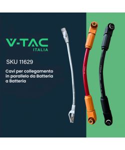 V-TAC Cavi per collegamento in parallelo da Batteria a Batteria SKU 11377