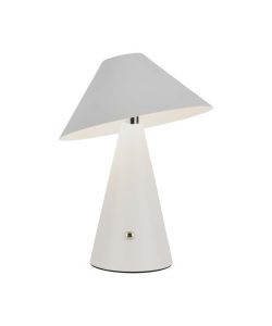 V-TAC Lampada LED da Tavolo 3W Colore Bianco in Metallo Ricaricabile con USB C Touch Dimmerabile 3in1