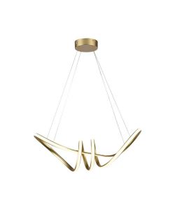 V-TAC Lampadario LED a Sospensione 24W in Metallo dal Design Moderno 72*30cm Coloro Champagne 3000K