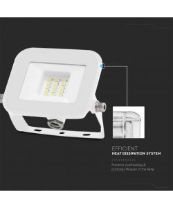 V-TAC Faro LED SMD Chip Samsung 10W Colore Bianco 6500K IP65