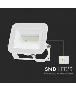 V-TAC Faro LED SMD Chip Samsung 20W Colore Bianco 4000K IP65