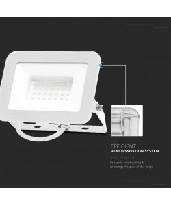 V-TAC Faro LED SMD Chip Samsung 30W Colore Bianco 6500K IP65