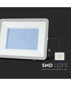 V-TAC Faro LED SMD Chip Samsung 300W Colore Nero 6500K IP65