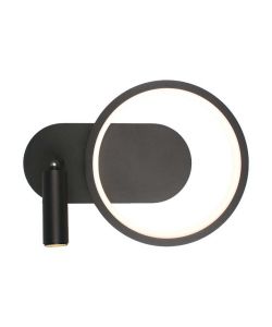 V-TAC Lampada LED da Muro 14W con Faretto Lettura Orientabile in Metallo Nero 4000K