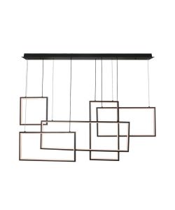 V-TAC Lampadario LED a Sospensione 45W 120*50*60cm dal Design Moderno Colore Nero Dimmerabile 3000K