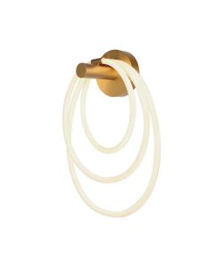 V-TAC Lampada LED da Muro 14W 350*180*500mm in Metallo e Silicone Colore Oro 3000K