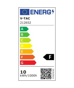 V-TAC Striscia LED COB 10W/m 5m 24V 800Lm/m 3000K IP20 8mm