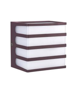 V-TAC Lampada LED da Muro a Lanterna 8W Moderna Colore Marrone 3000K IP65