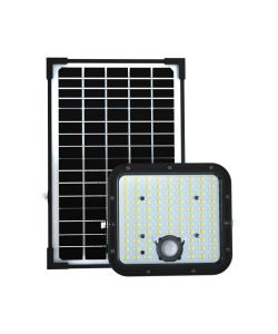 V-TAC Faro LED con Telecomando e Pannello Solare 30W Colore Nero 6000K