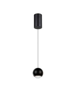 V-TAC Lampadario LED a Sospensione 5W Sfera �12x200cm Regolabile 3000K Nero