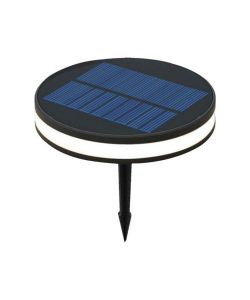 V-TAC Piantana Solare LED da Giardino 2W  con Picchetto Colore Nero e Nero 3000K IP44