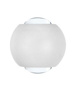 V-TAC Lampada LED da Muro Sferica 2W Doppio Fascio Luminoso Colore Bianco 4000K IP54