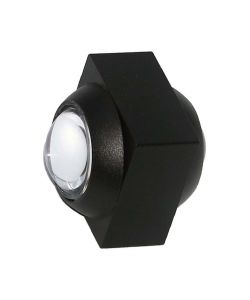 V-TAC Applique LED da Muro 2W Doppio Fascio Luminoso Corpo Nero 3000K IP54