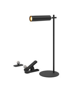 V-TAC Lampada LED da Tavolo Magnetica 3W Colore Nero Ricaricabile con USB C Touch Dimmerabile 4000K