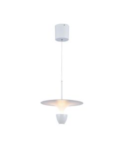 V-TAC Lampadario LED 9W dal Design Moderno 30*300*173Cm Colore Bianco Altezza regolabile 3000K