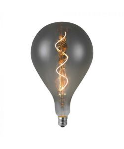 V-TAC Lampadina LED E27 4W B160S Filamento a Spirale Vetro Fum� 2700K