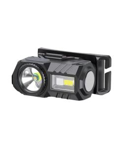 V-TAC Torcia LED Frontale 3W SMD+RGB 190lm Batteria Ricaricabile USB C IP43