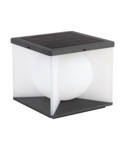 V-TAC Lampada LED da Giardino a Cubo con Pannello solare e Telecomando 8W 305*305*305mm 3000K IP65