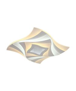 V-TAC Lampadario LED con Telecomando Montaggio a Plafone 63W Dimmerabile Colore Bianco 3in1