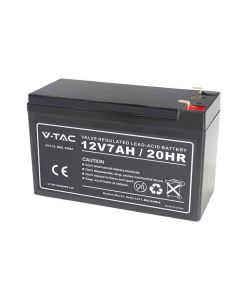 V-TAC Batteria al Piombo 12V 7Ah T2 Allarmi, Videosorveglianza, UPS 151*65*94mm