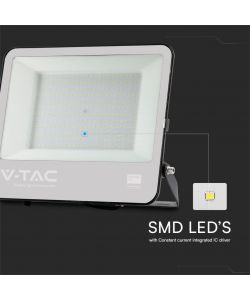 V-TAC Faro LED SMD Chip Samsung 200W Cavo 1m Nero 4000K IP65