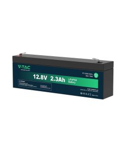 V-TAC Batteria al Litio 12.8V 2.3Ah T2 per Allarmi, Videosorveglianza, UPS 178*35*60mm IP55