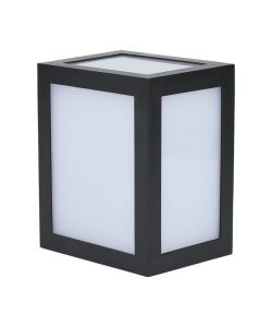 V-TAC Lampada LED da Muro a Lanterna 12W Quadrata Colore Nero 6400K IP65