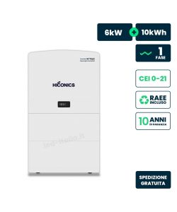 V-TAC Inverter Monofase Ibrido ALL-IN-ONE 6kW Alta Tensione con Accumulo 10kWh IP65