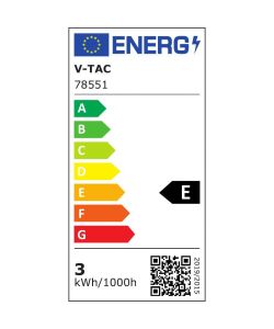 V-TAC Mini Pannello LED 3W Chip Samsung da Incasso 3000K