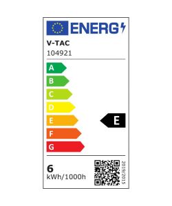 V-TAC Plafoniera LED Quadrata 6W Chip Samsung 3000K