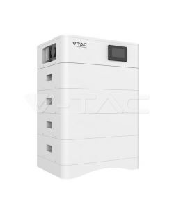 V-TAC Kit 4 Moduli Accumulo Impilabili Alta Tensione 20kWh LiFePO4, 100Ah, 204.8V, IP65, CEI 0-21