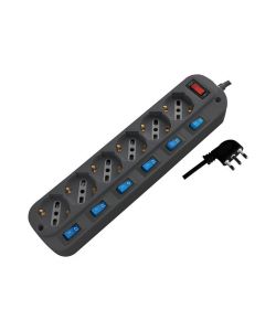 V-TAC Adattatore da Viaggio USB QC3.0 DC 3.6-6.5V 3A (6.5-9V 2A / 9-12V 1.5A) Colore Nero