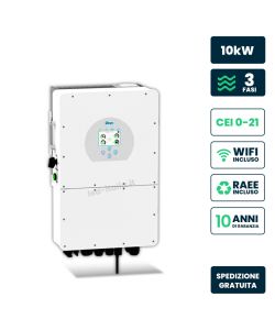 V-TAC Inverter Trifase Ibrido ALTA TENSIONE 10kW WiFi e TA Inclusi, Garanzia 10 Anni IP65